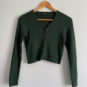 John Galt/Brandy Melville Green Shannon Cardigan